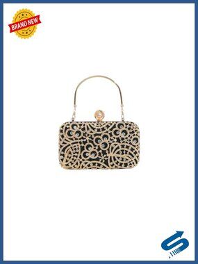 Rhinestone Sequin Evening Clutch Sparkly Crystal Bridal Wedding Handbag